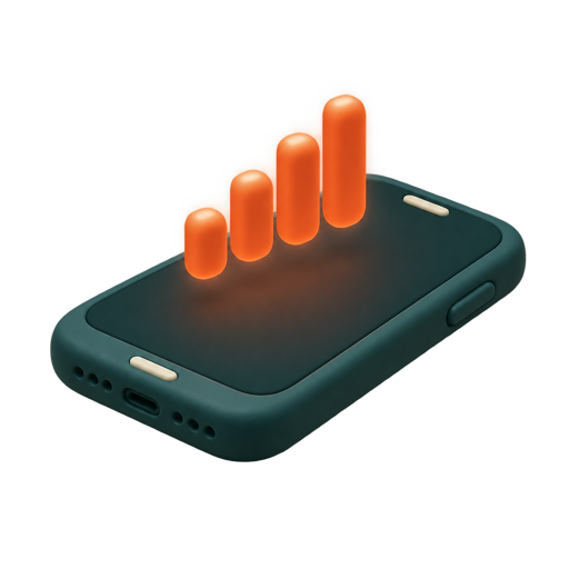 A phone receiving airtime